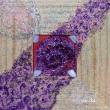 Ametystov� spir�la s chalcedonem 26x26 cm
